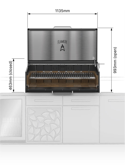 ASADO PRO.3.2 LARGE ASADO GRILL BUILT IN