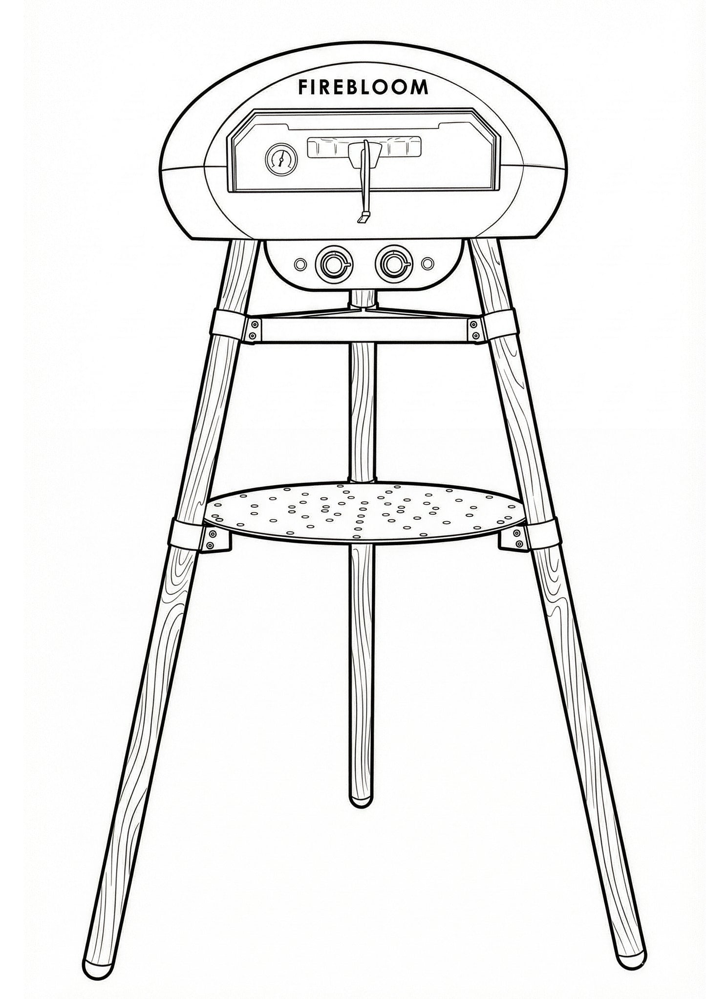 FIREBLOOM EP02 FREESTANDING ELECTRIC PIZZA OVEN
