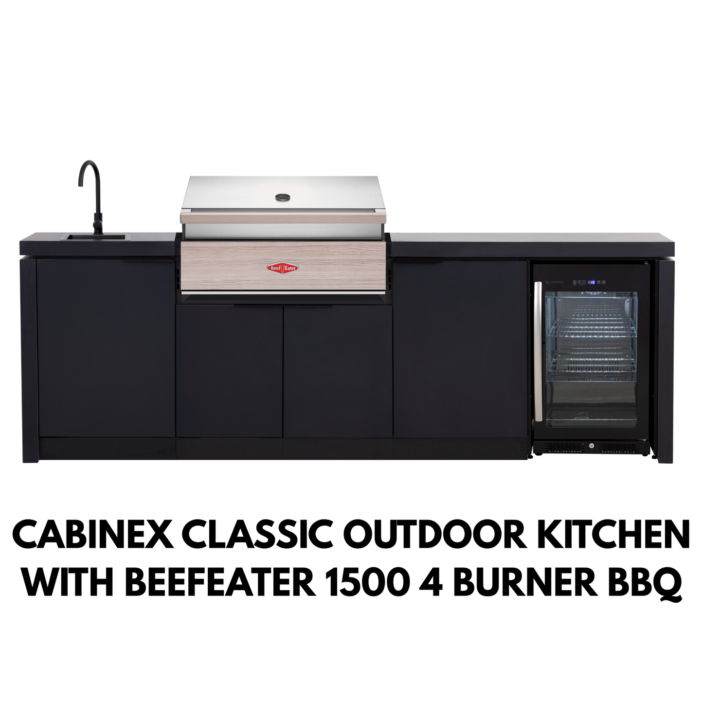 Cabinex Classic Outdoor Kitchen Paired with Beefeater 1500 (4 of 5 Burner)